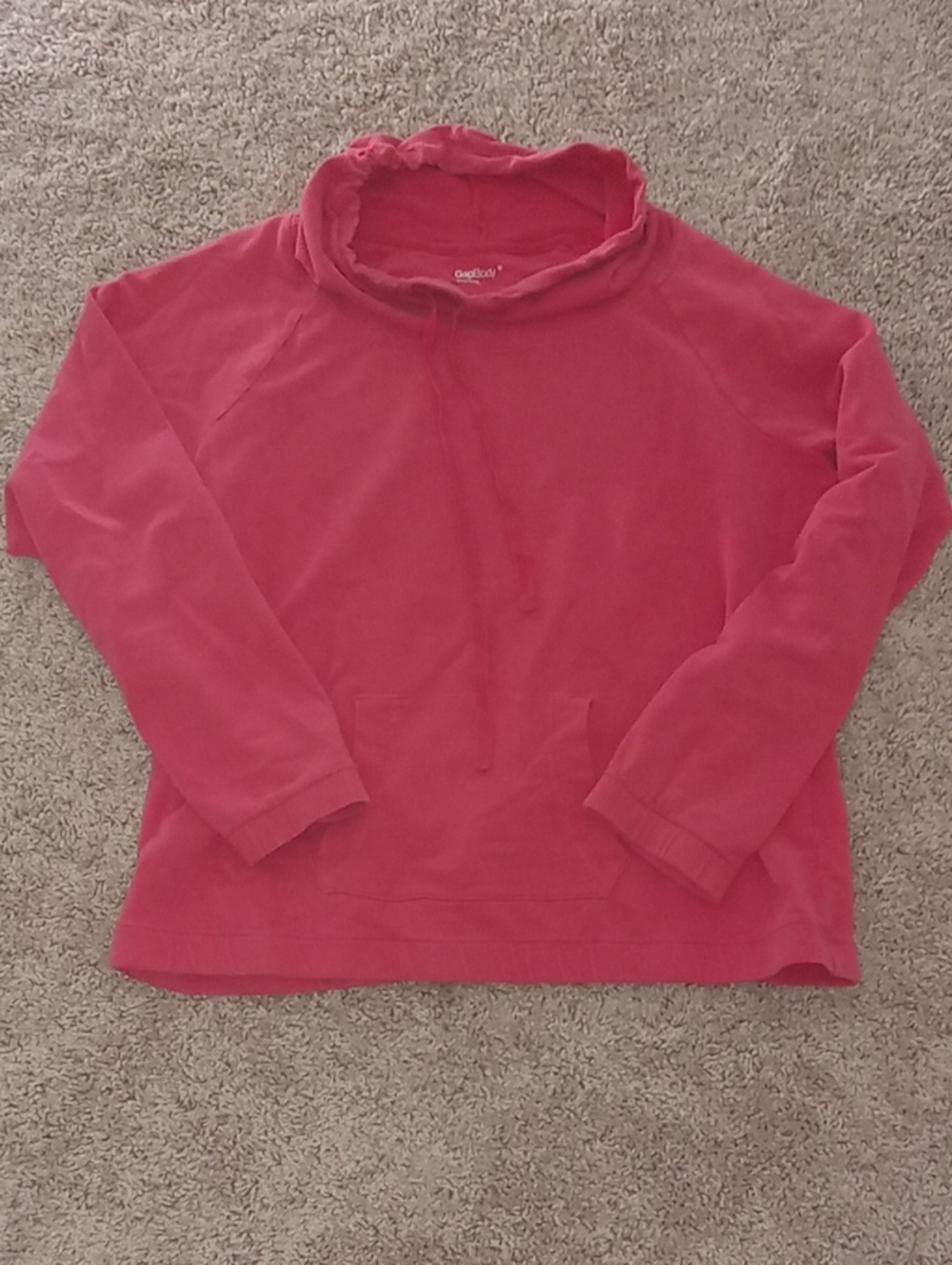 Gap Body Medium Cozy Women's Pink Funnel Neck Sweatshirt M